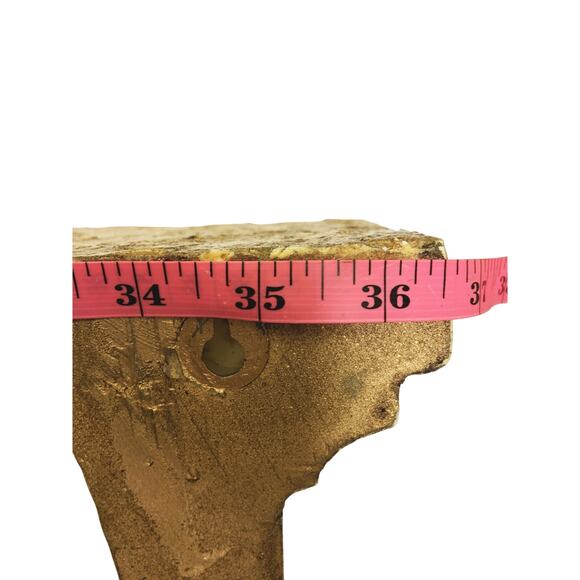 Vintage Gold Gilt Carved Wood Look Foam Wall Shelf Hollywood Regency - Picture 6 of 8